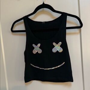 Marshmellow DJ festival crop top
